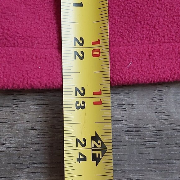 Burgundy Bench 100% Polyester Fleece Jacket for Girls - Size 13/14 - Picture 4 of 5